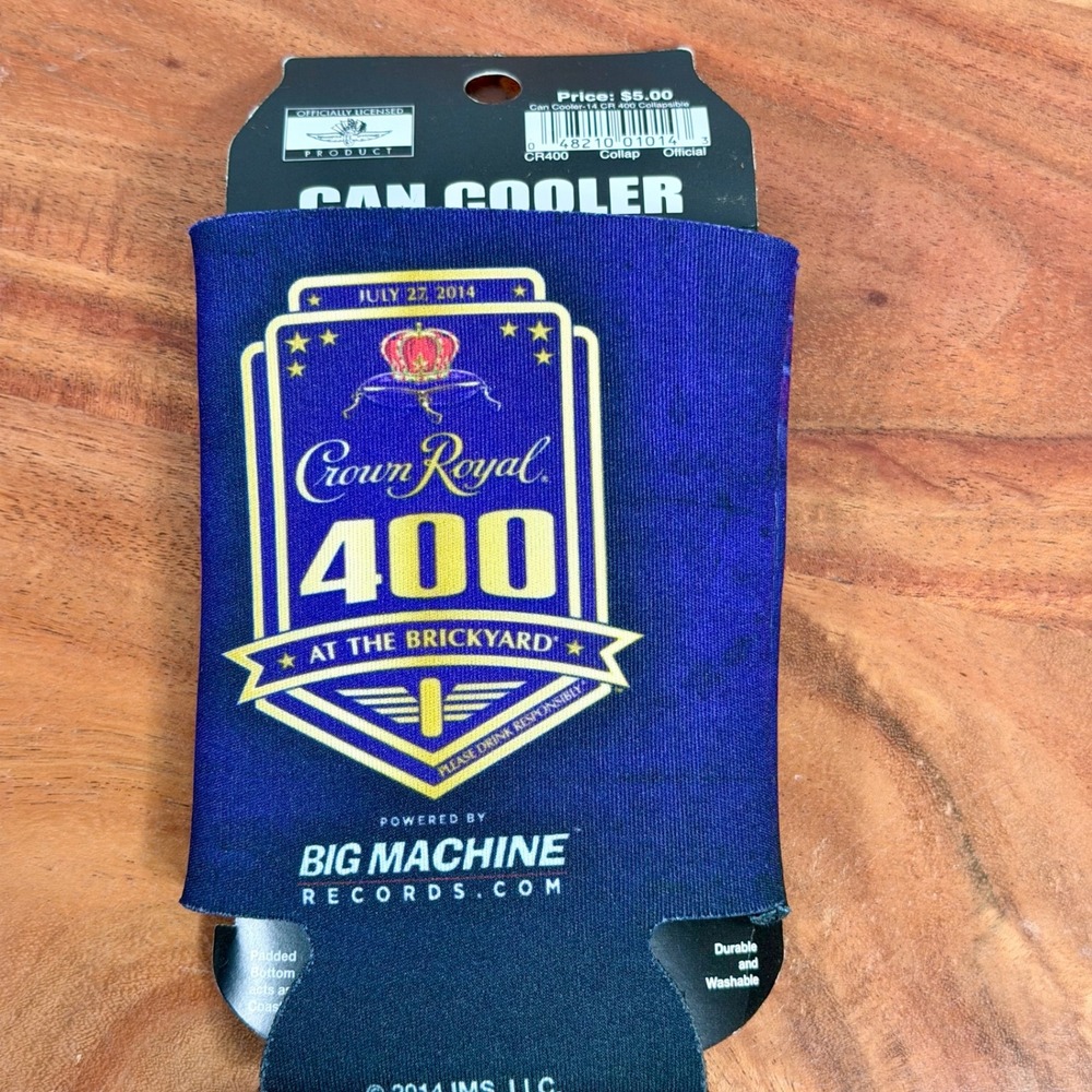 Crown Royal 400 At The Brickyard Can‎ Cooler Sleeve July 27 2014 NASCAR
